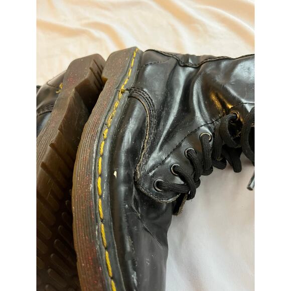 Dr. Martens 1460 Vintage Made in England Black Leather 8-Eye Boots AirWair 7 - Picture 5 of 8